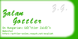 zalan gottler business card